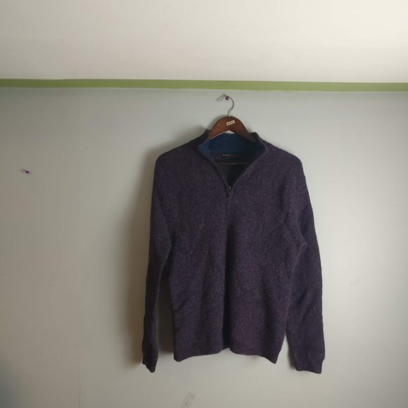 Alpaca Wool Sweater, 100% Alpaca 1/2 zip Sweater, Large Peruvian Alpaca - Picture 7 of 7